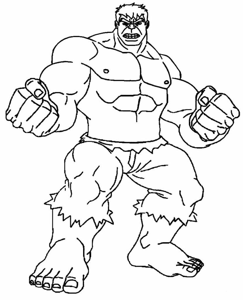 desenhos do hulk para colorir 2