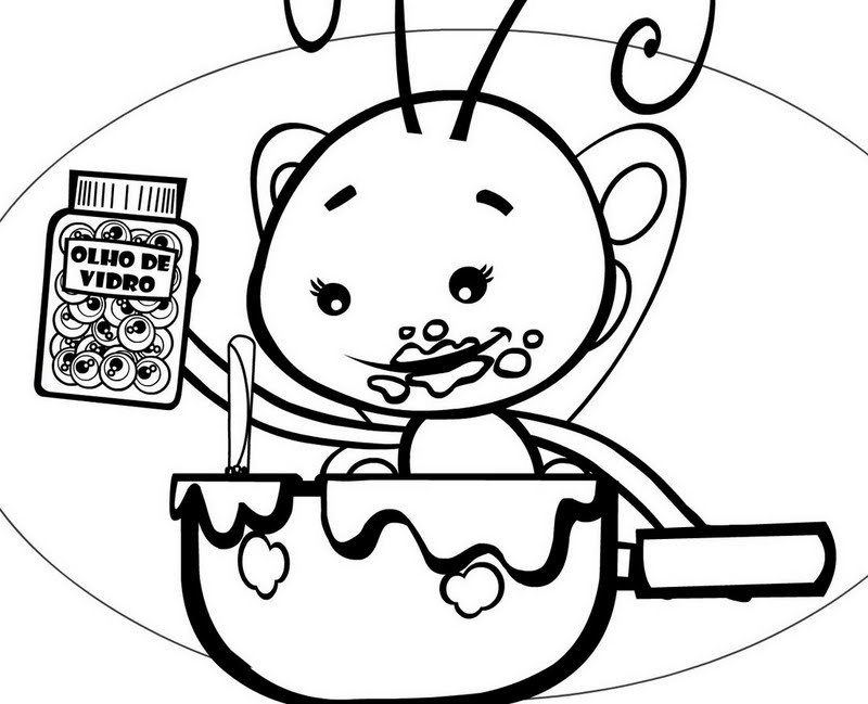 desenhos galinha pintadinha para colorir borboletinha cozinha