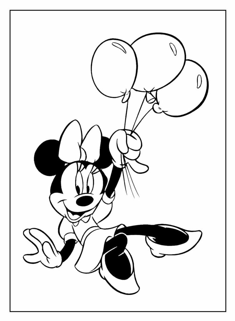 desenhos para colorir da minnie 2