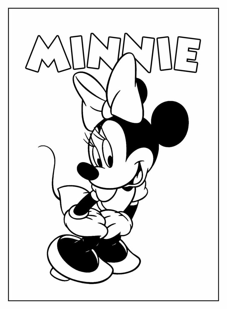 desenhos para colorir da minnie 30