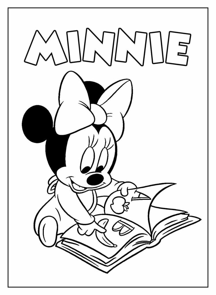 desenhos para colorir da minnie 33