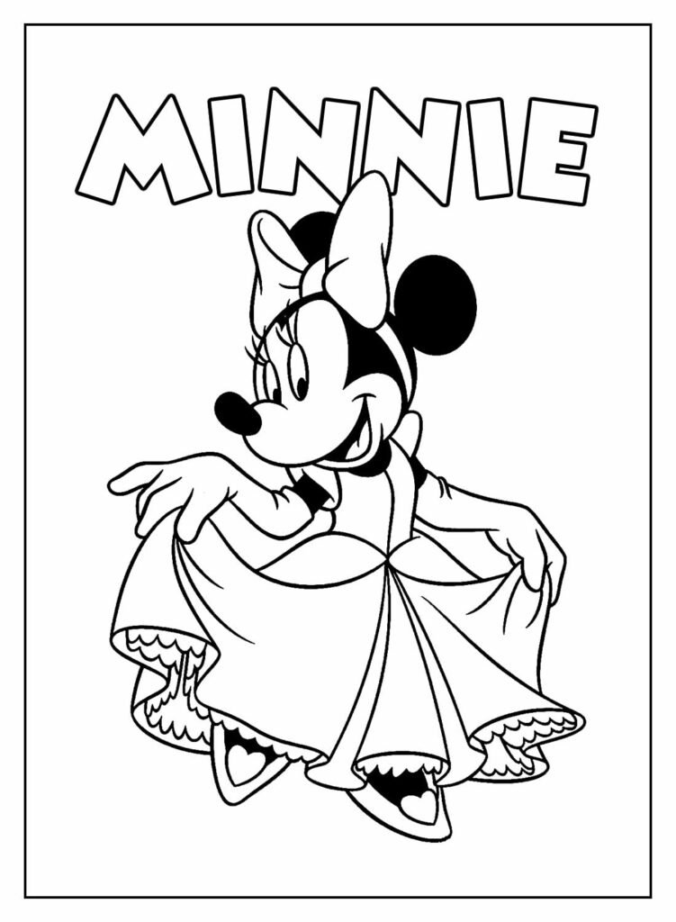 desenhos para colorir da minnie 34