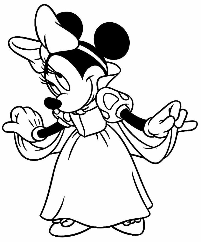 desenhos para colorir da minnie 40