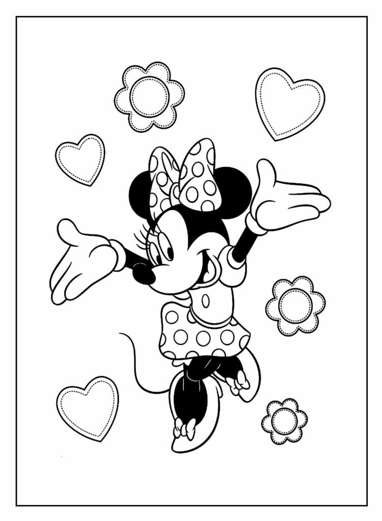 desenhos para colorir da minnie 6