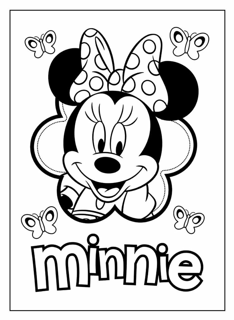 desenhos para colorir da minnie 7