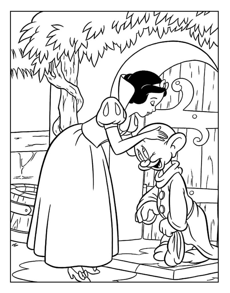 desenhos para colorir de branca de neve 16
