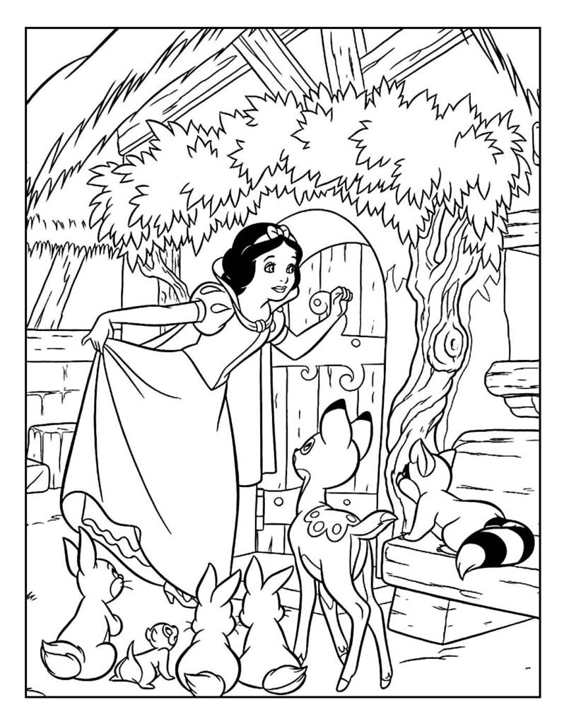 desenhos para colorir de branca de neve 17