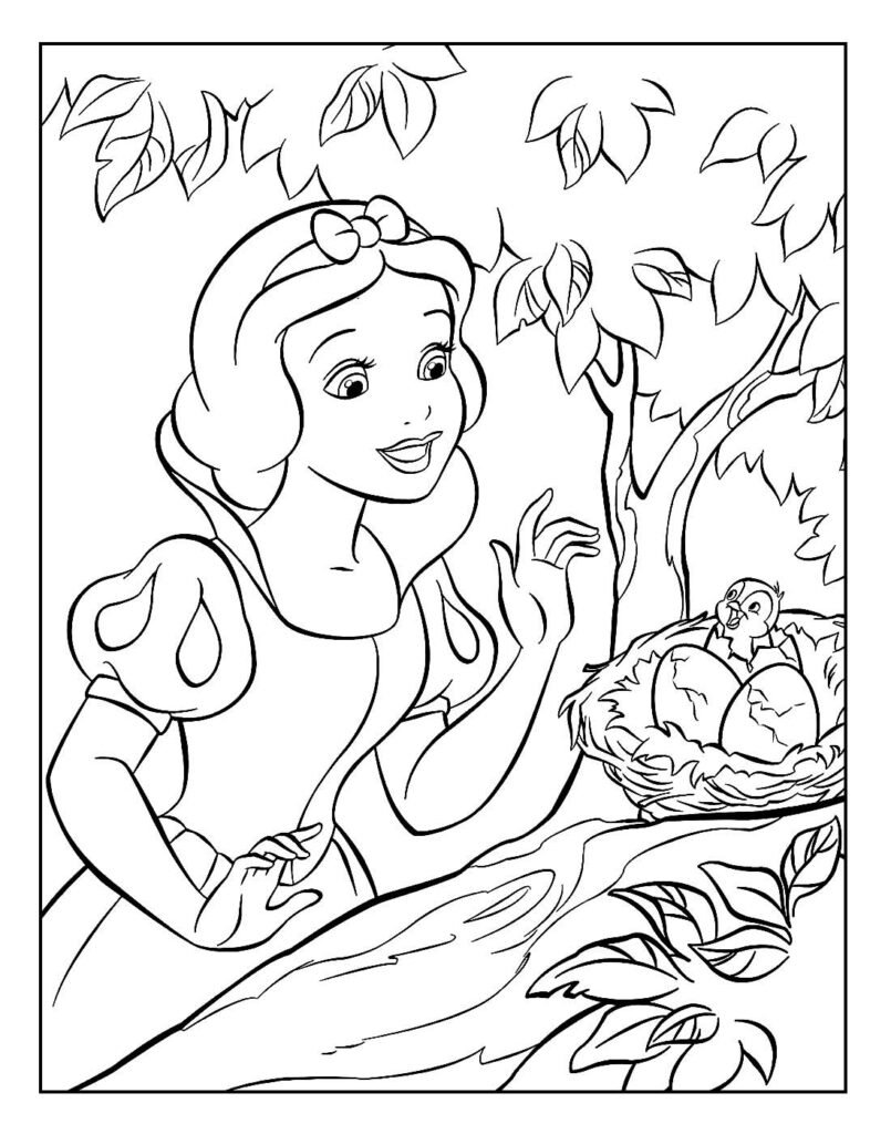 desenhos para colorir de branca de neve 21