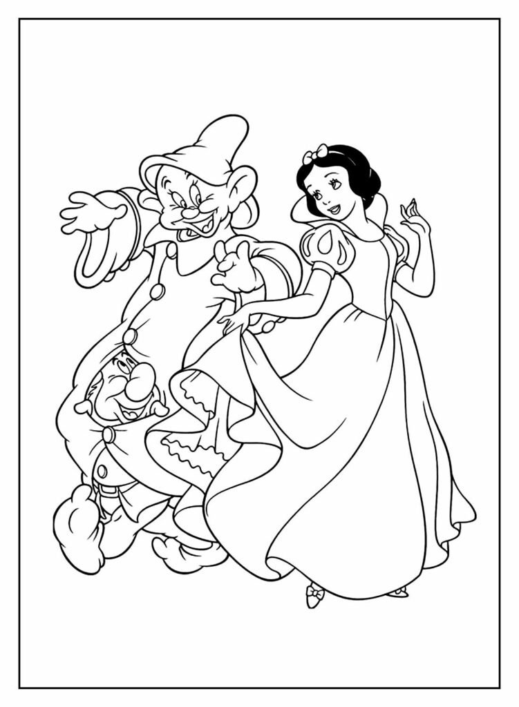 desenhos para colorir de branca de neve 34