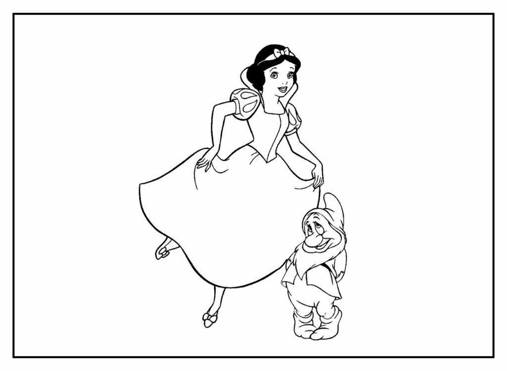 desenhos para colorir de branca de neve 35