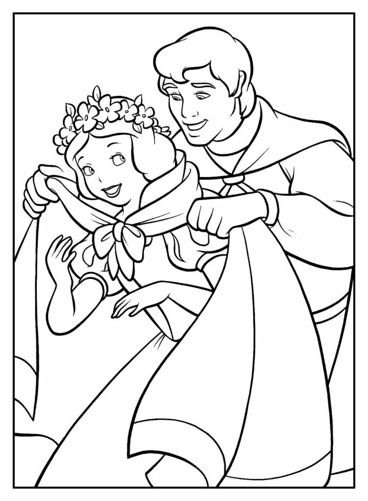 desenhos para colorir de branca de neve 37