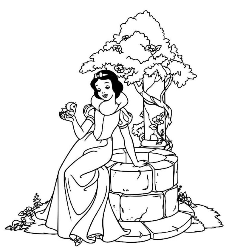 +105 Desenhos da Branca de Neve para Colorir e Imprimir