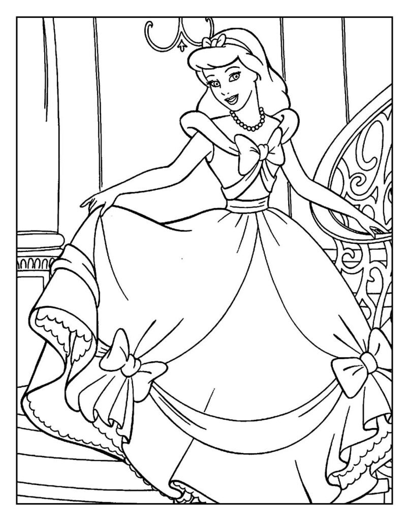 desenhos para colorir de cinderella 17