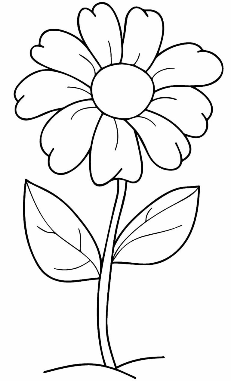 +100 Desenhos de Flores para Colorir e Imprimir