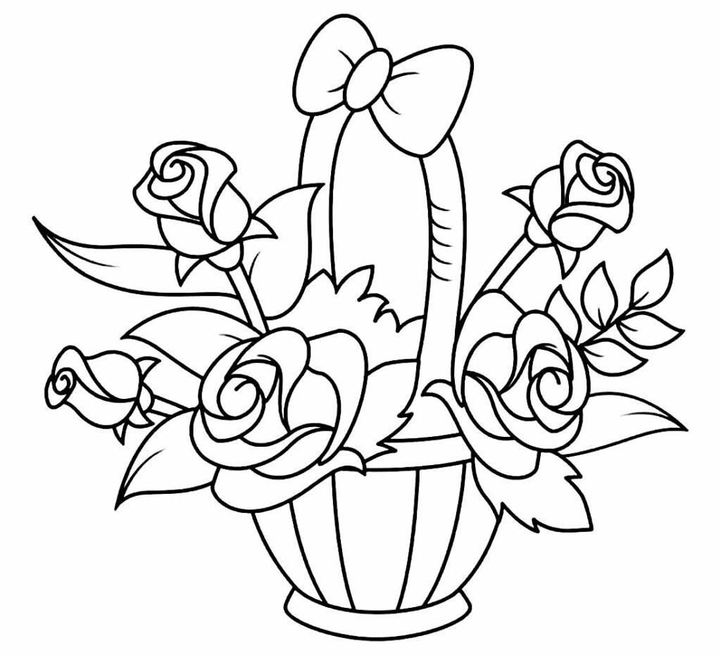 desenhos para colorir de flores 16