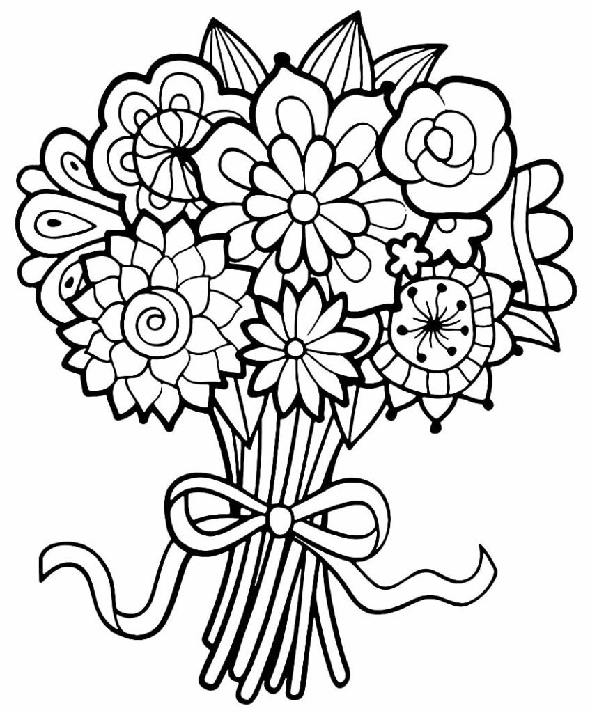 desenhos para colorir de flores 24