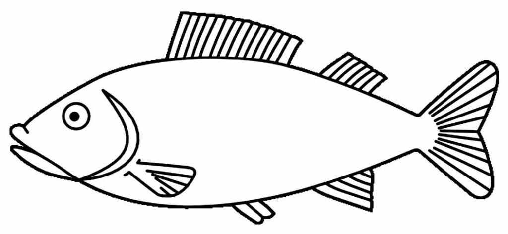 desenhos para colorir de peixes 1