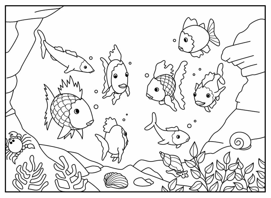 desenhos para colorir de peixes 16