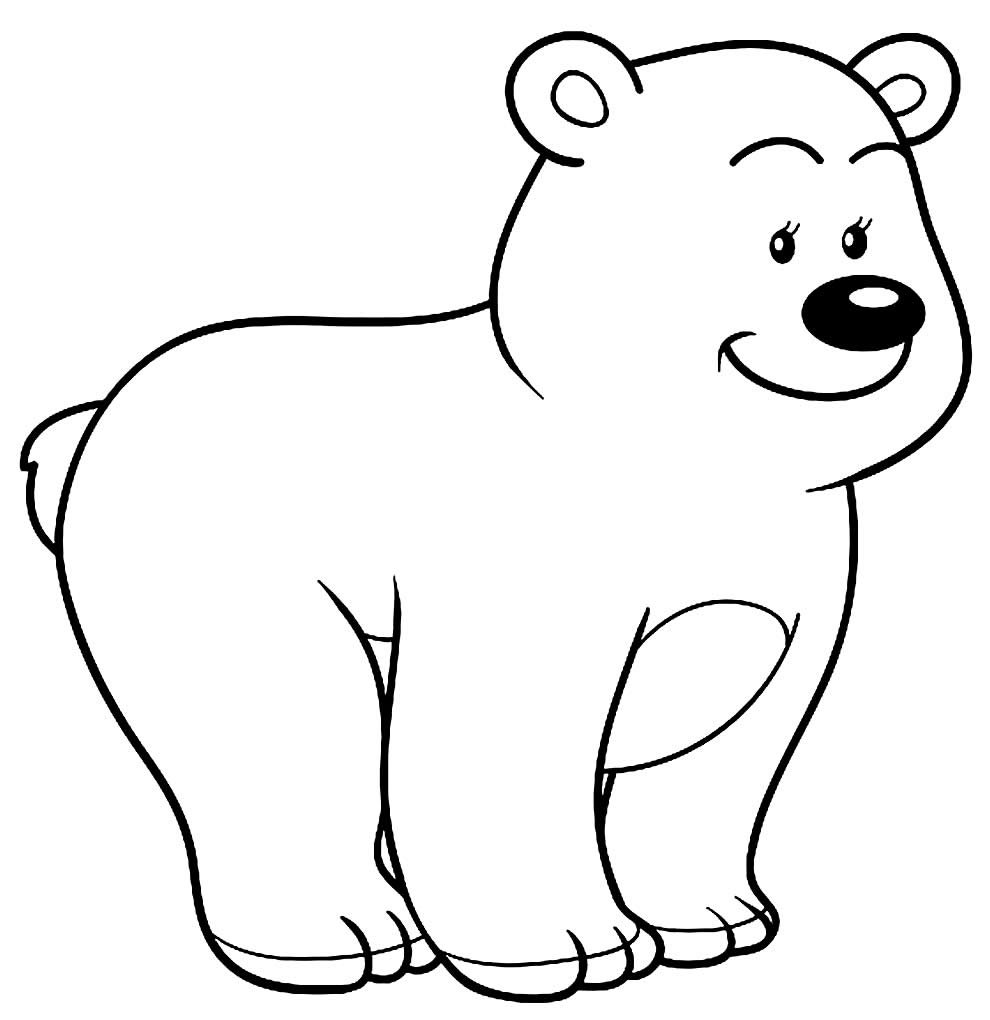 desenhos para colorir de urso 1