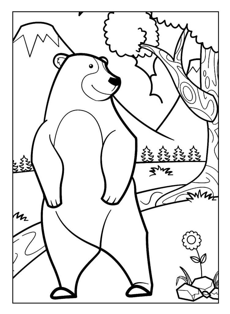 desenhos para colorir de urso 24