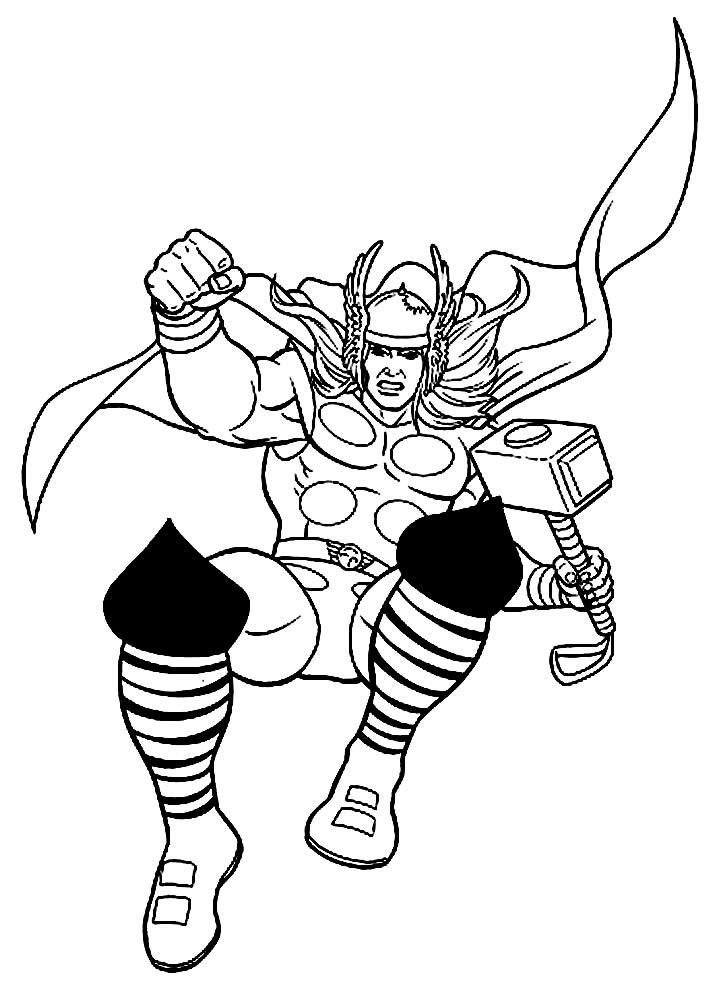 desenhos para colorir thor 17