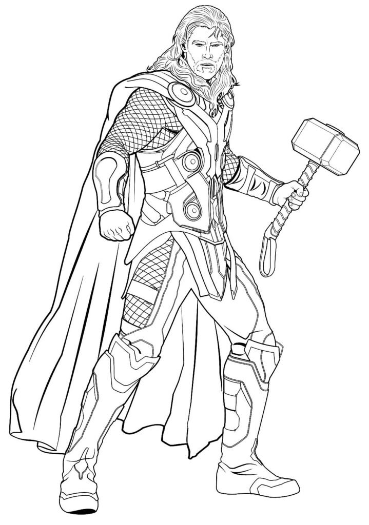 desenhos para colorir thor 3