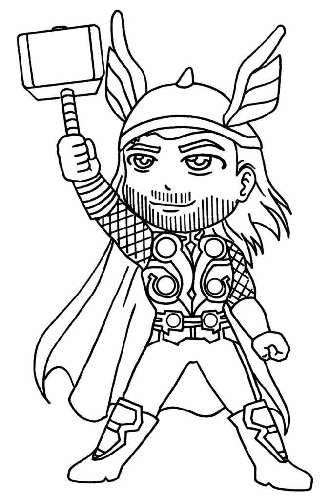 desenhos para colorir thor 31