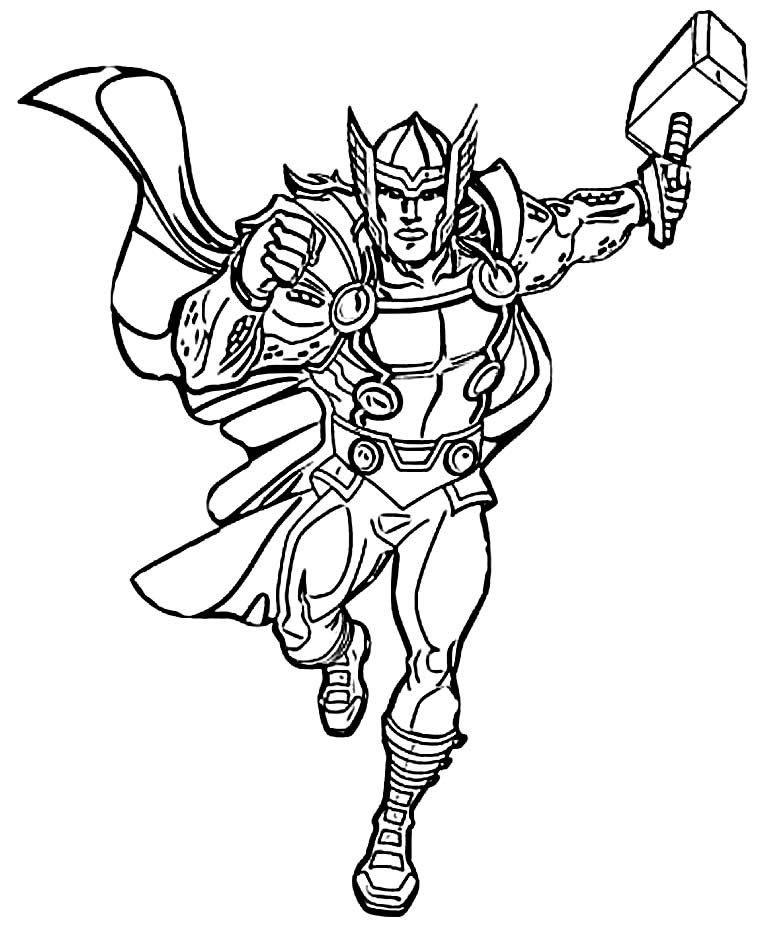 desenhos para colorir thor 4