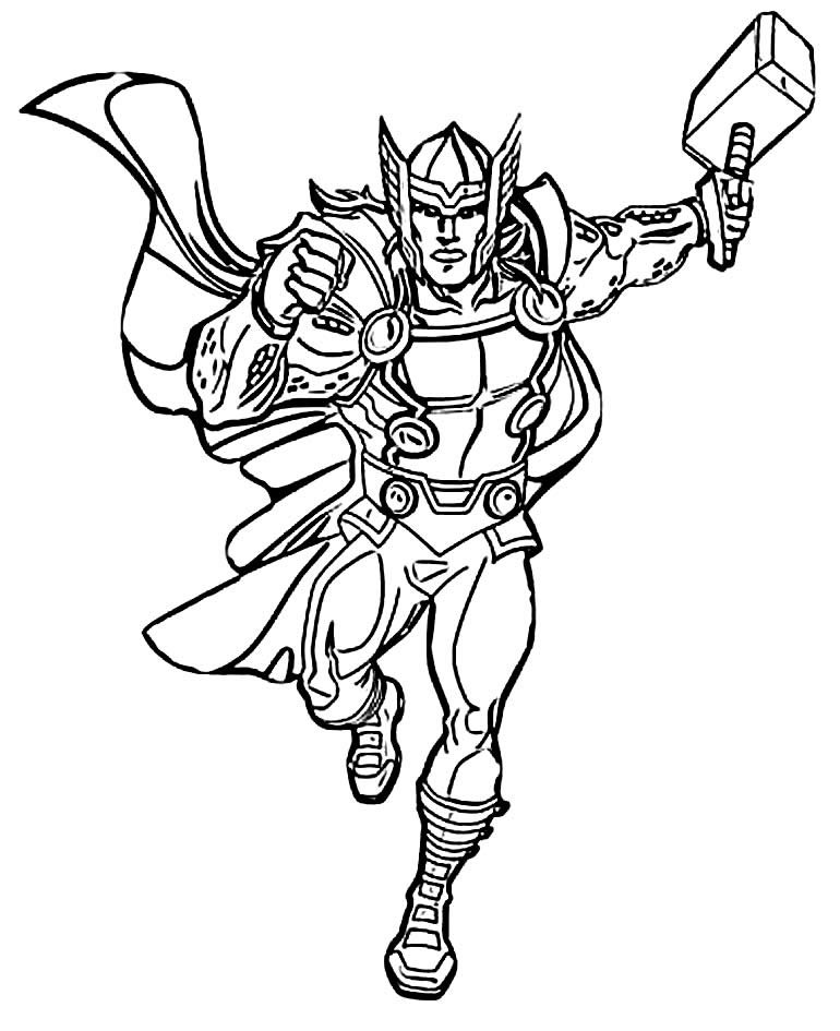 desenhos para colorir thor 4