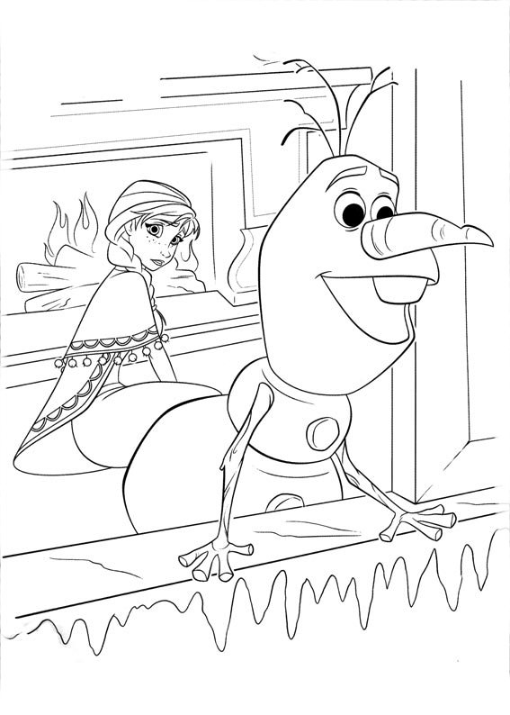 frozen-aventura-congelante-para-colorir olaf