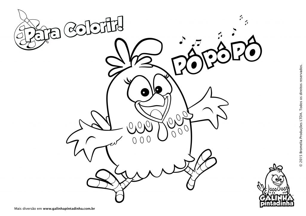 galinha pintadinha para colorir