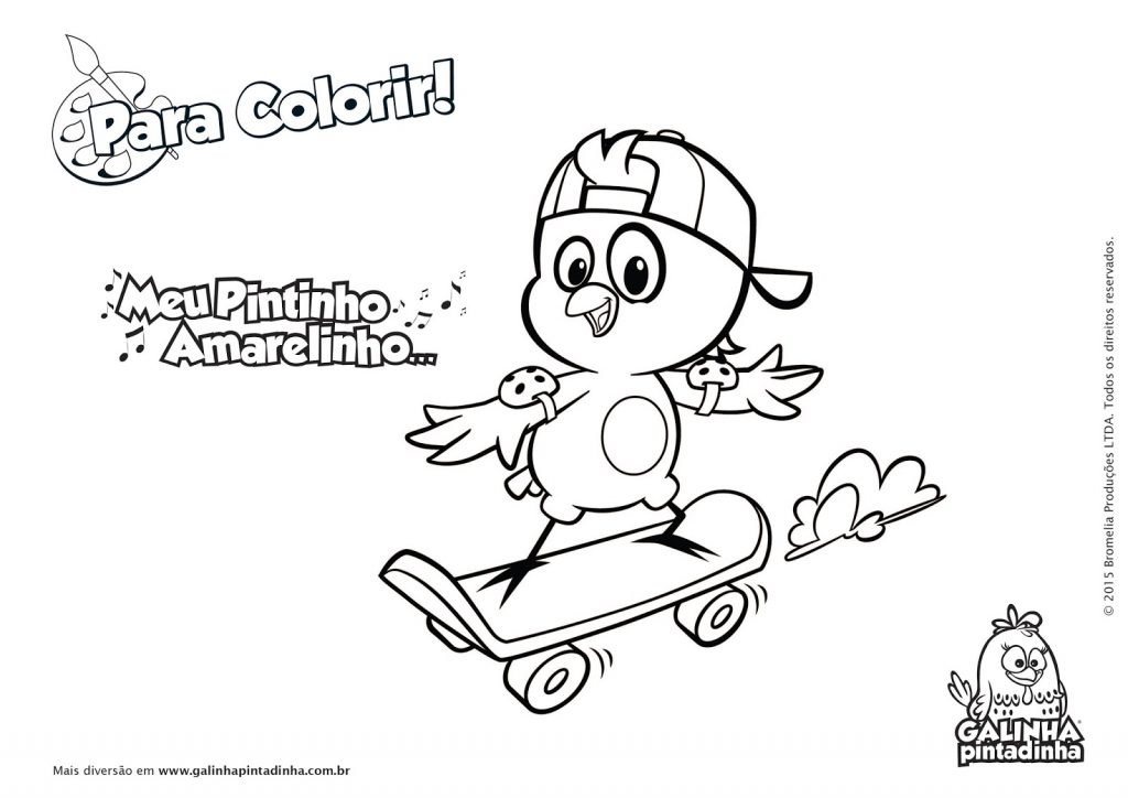 galinha pintadinha para colorir