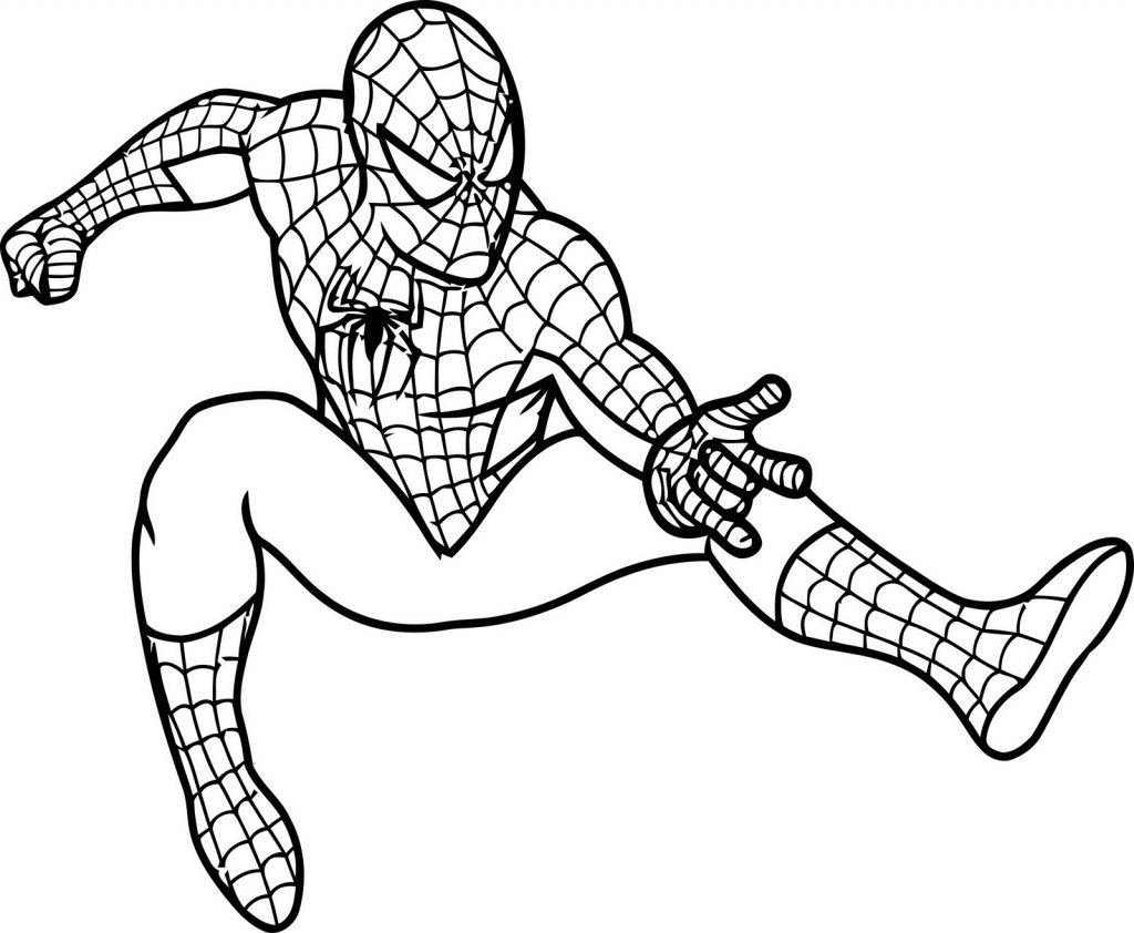 homem aranha para colorir e pintar