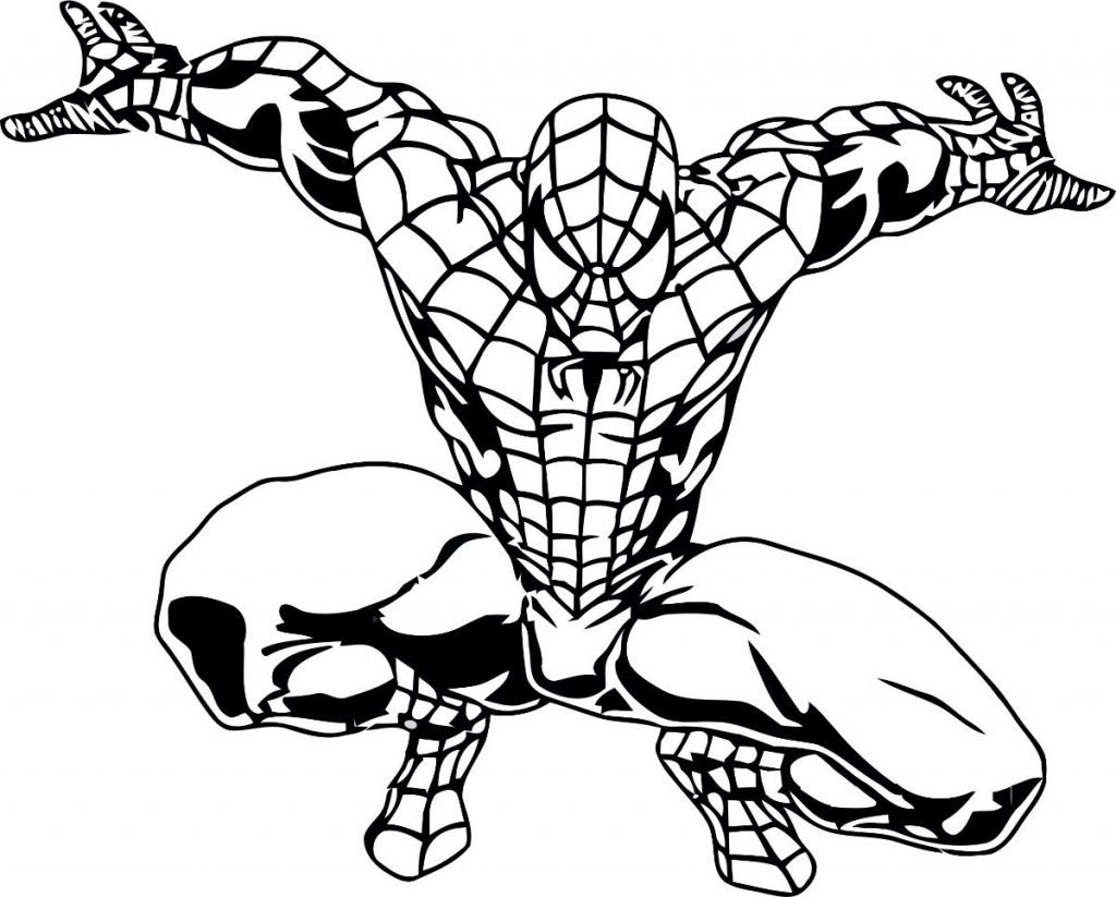 homem aranha para colorir e pintar