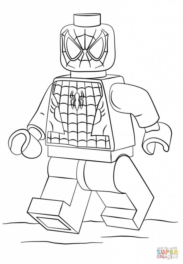 homem aranha para colorir e pintar