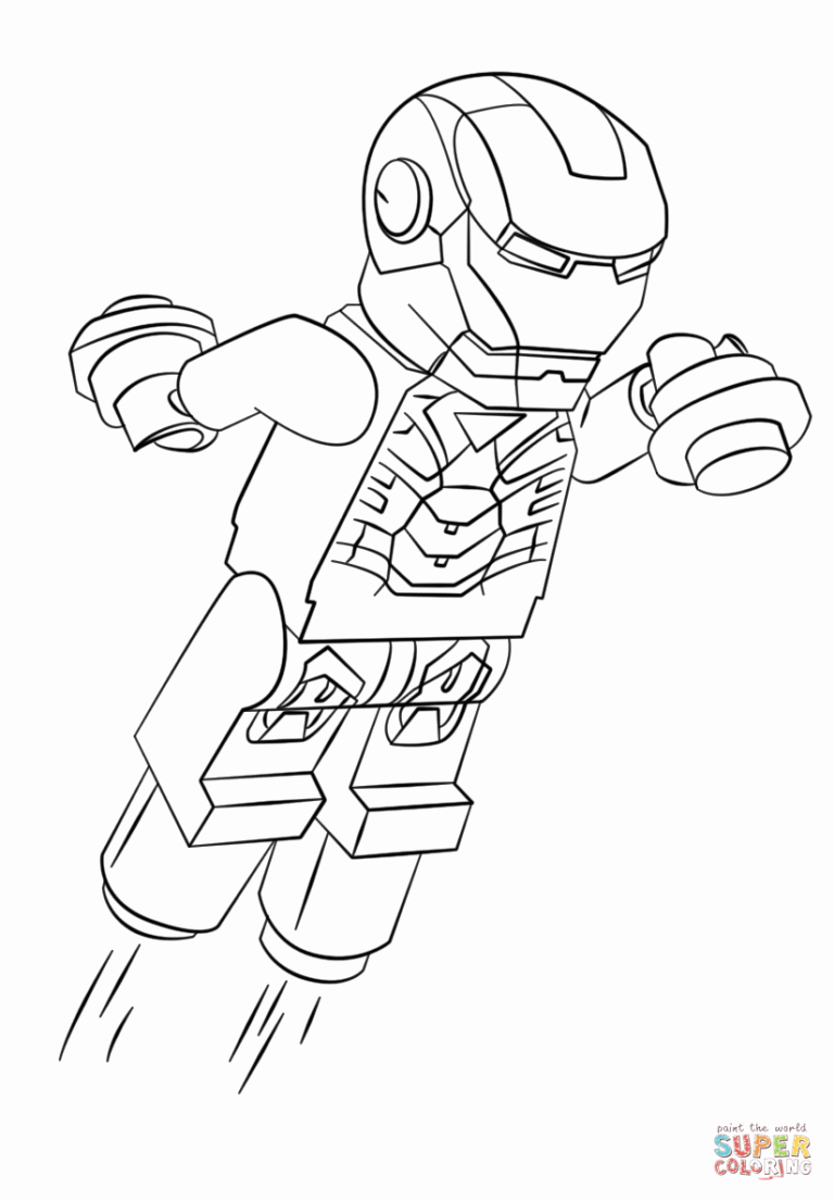 Homem de Ferro para Colorir e Imprimir - Muito Fácil - Colorir e Pintar
