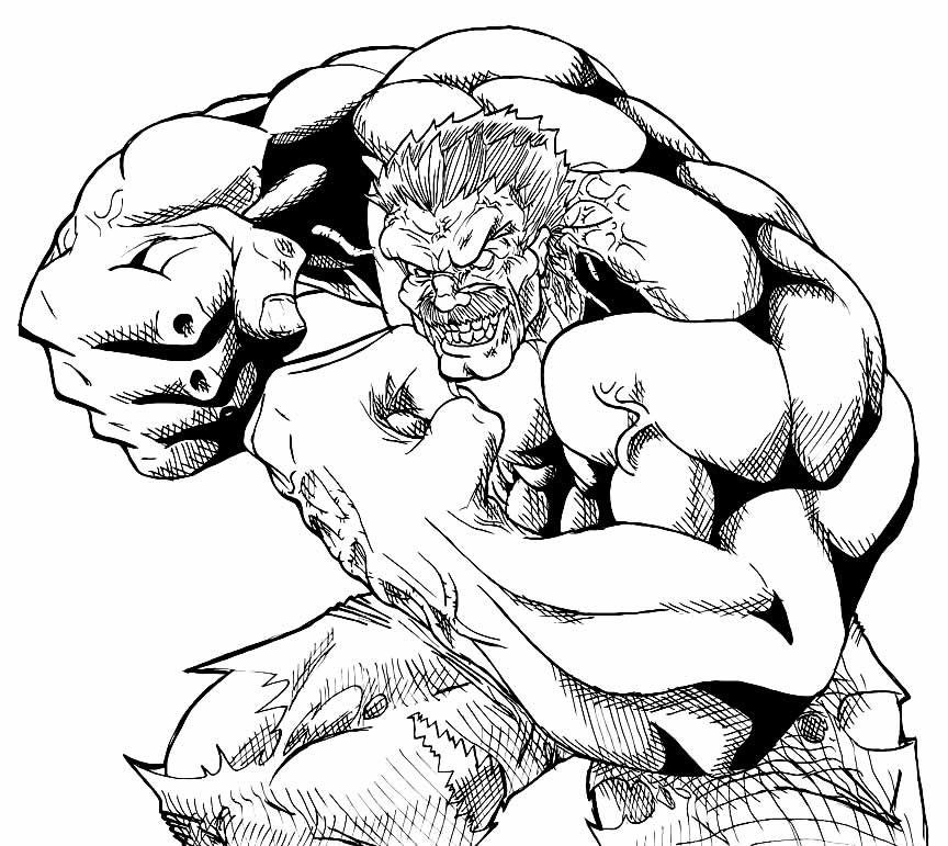 hulk colorir desenho 10