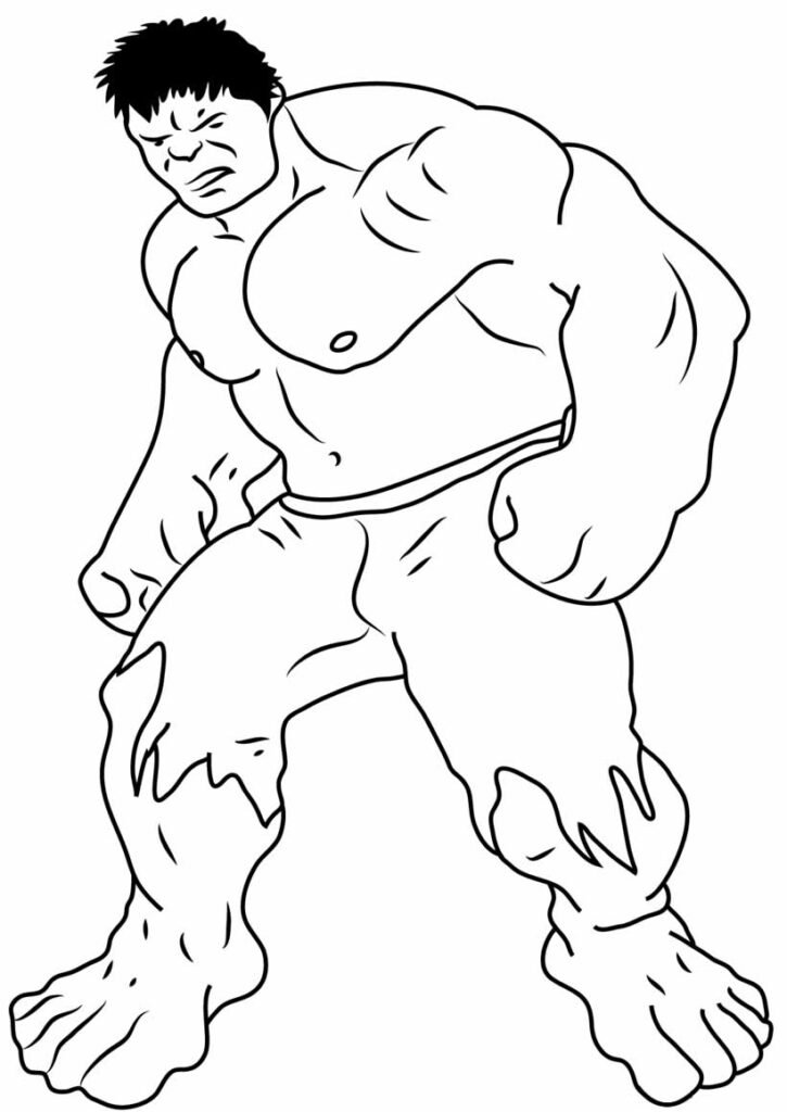 hulk colorir desenho 3