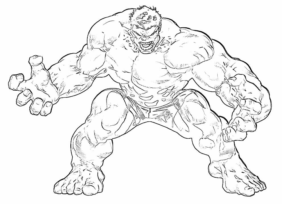 hulk colorir desenho 8