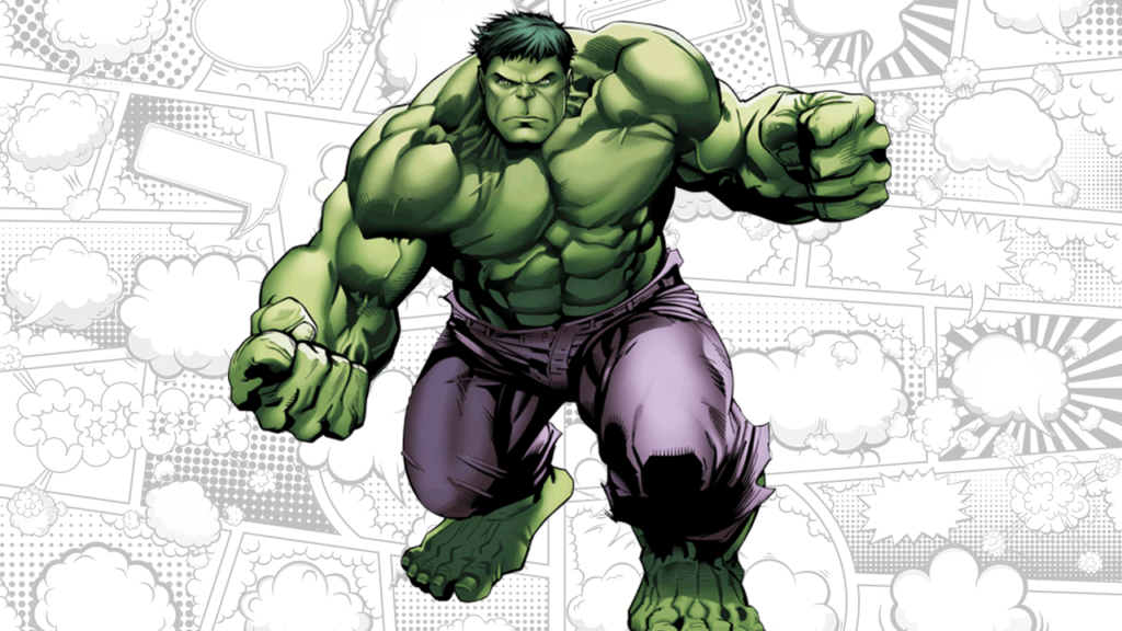 hulk para colorir