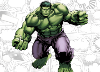 hulk para colorir