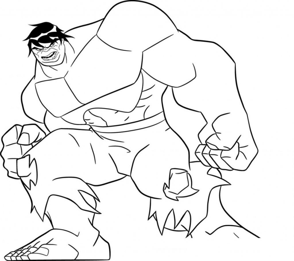 hulk para colorir e pintar