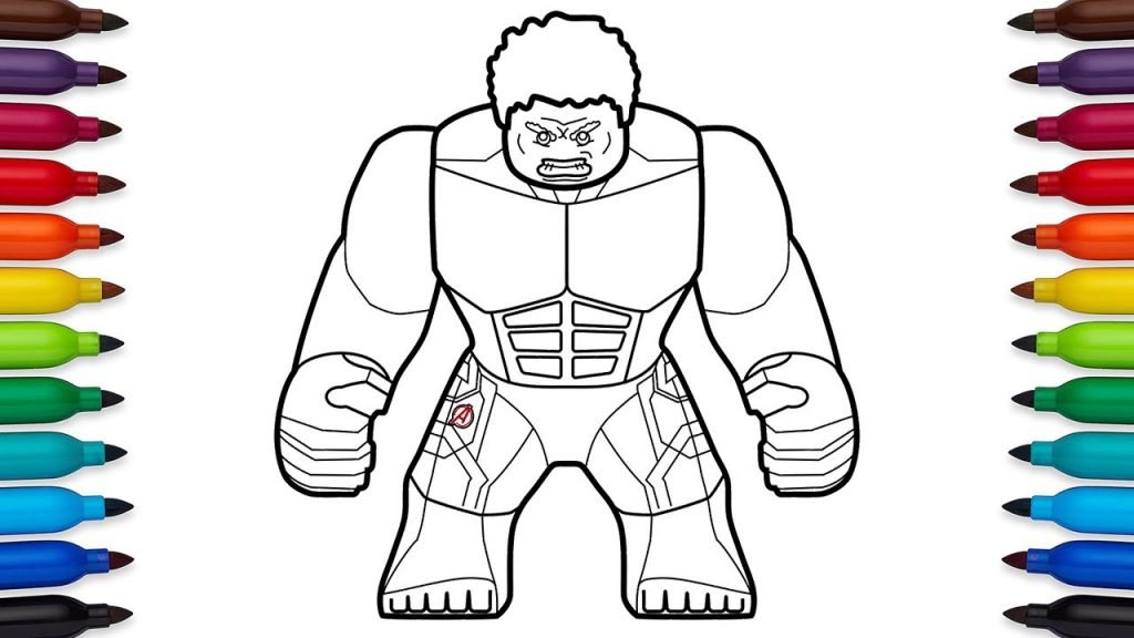 hulk para colorir e pintar