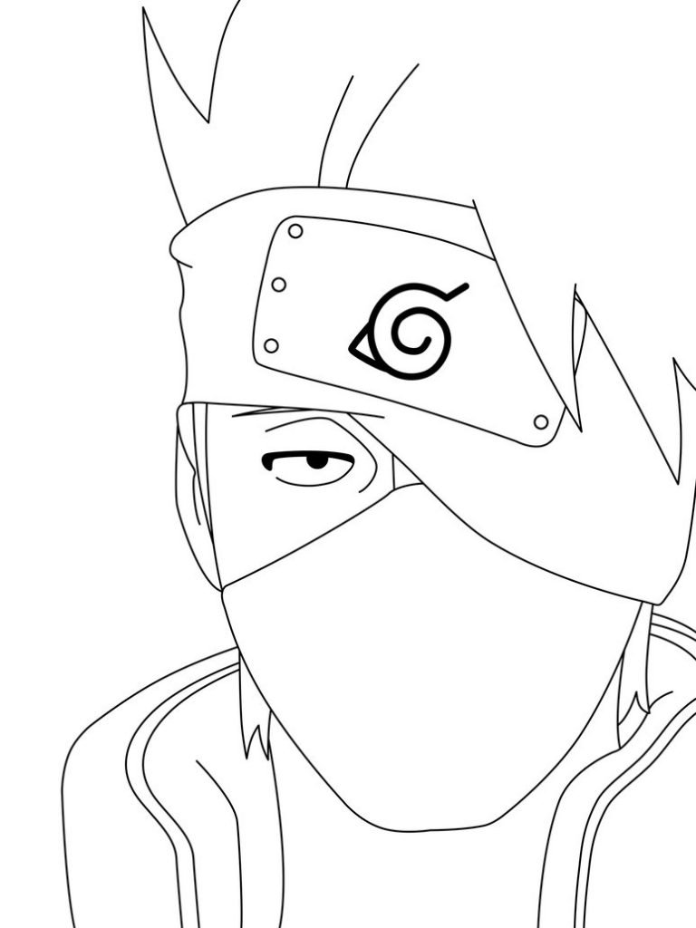 kakashi para colorir