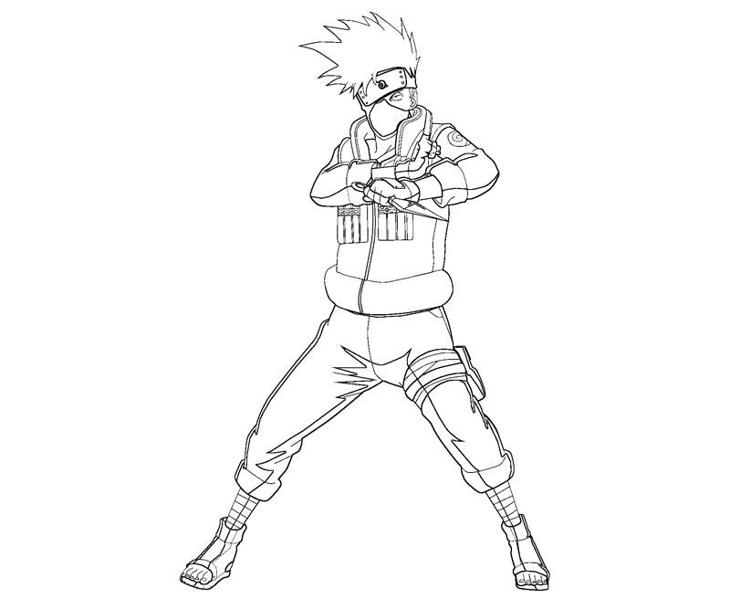 desenhos kakashi para colorir