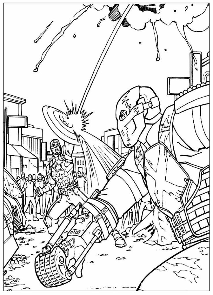 lindo desenho para colorir de capitao america 6 lindo desenho para colorir de capitao america 6