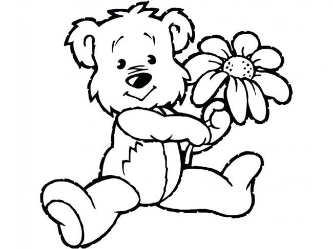 line drawing teddy bear 15