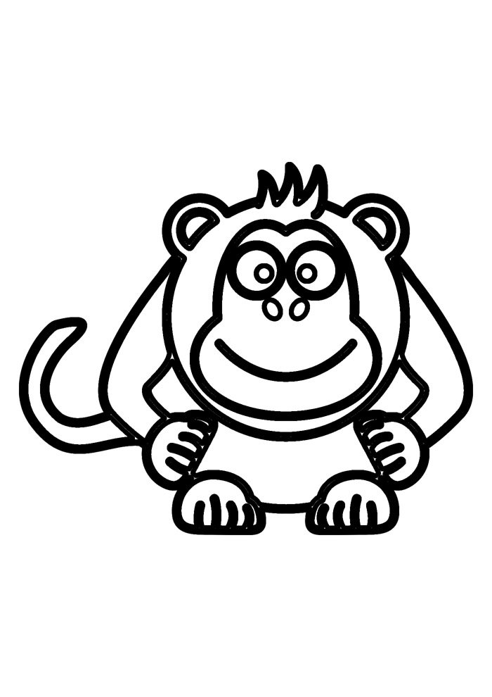 macaco para colorir 16