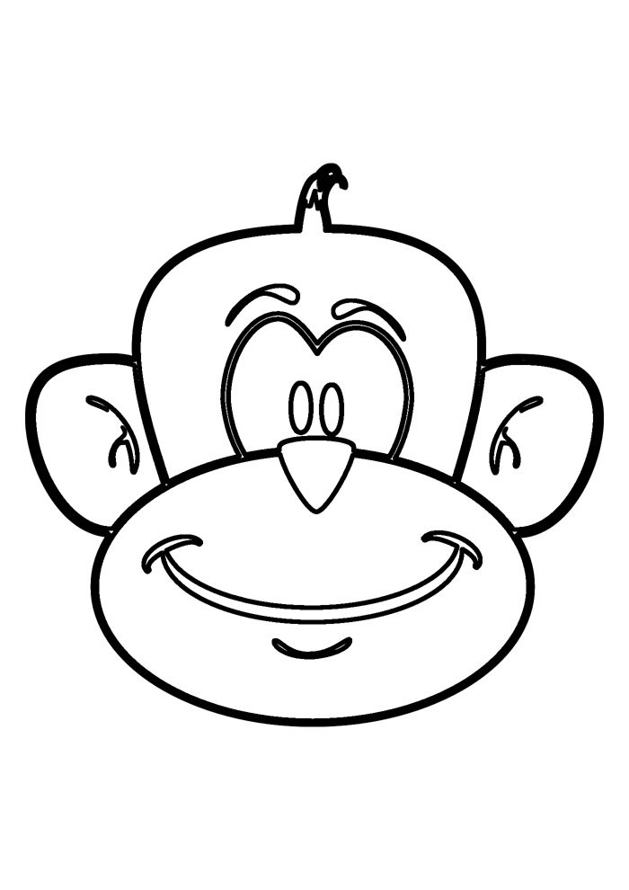 macaco para colorir 18