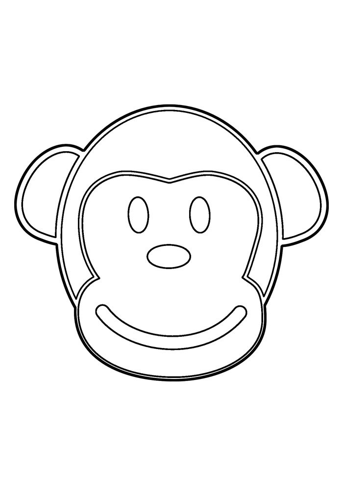 macaco para colorir 21
